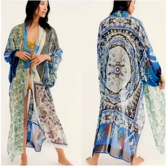 Free People Sweaters - Free People Keeping up with the Kimono in blue-one size